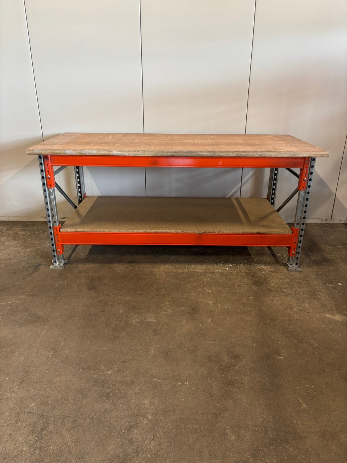 Werkbank / werktafel multiplex blad / paktafel / inpaktafel, Ophalen, Gebruikt, ., 170 cm of meer