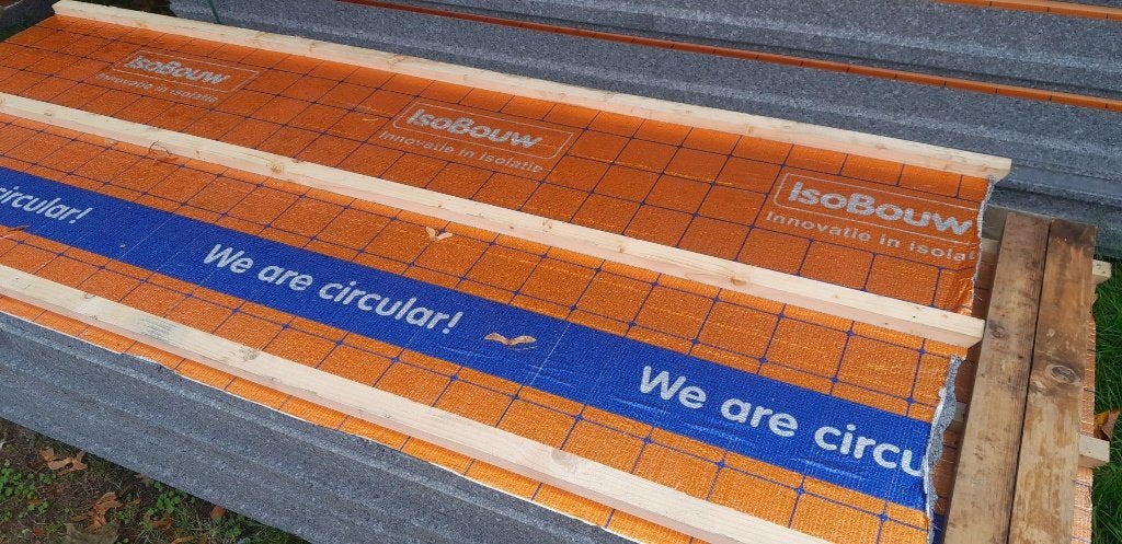 geïsoleerde dakplaten, Doe-het-zelf en Verbouw, 12 cm of meer, Nieuw, 15 m² of meer, Piepschuim (Tempex)
