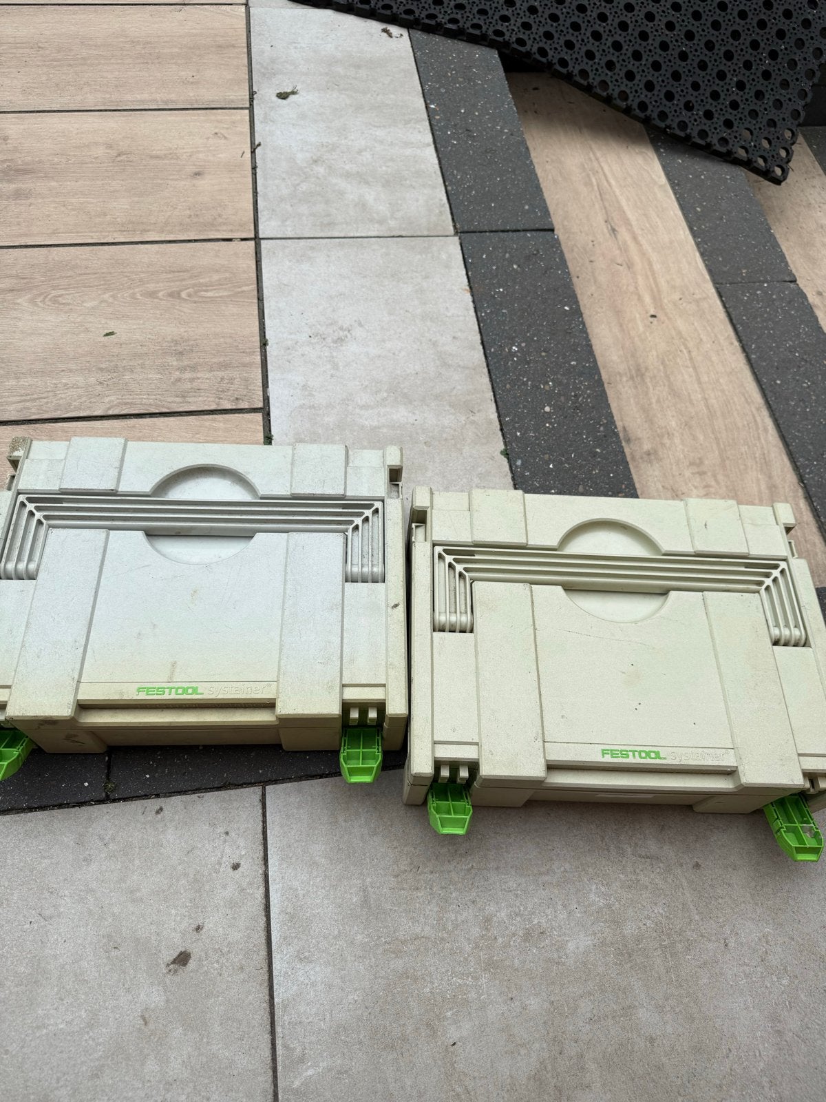 2x Festool Systainer SYS 1 TL met vakjes, Ophalen of Verzenden, Gevuld, Gebruikt