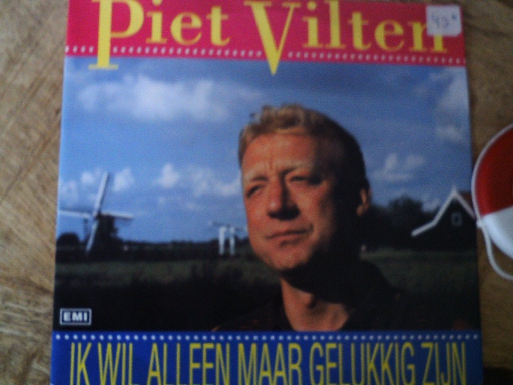 Piet Vilten - Ik Wil Alleen Maar Gelukkig Zijn (Single) 30a, 7 inch, Zo goed als nieuw, Beschermende buitenhoes, Overige typen