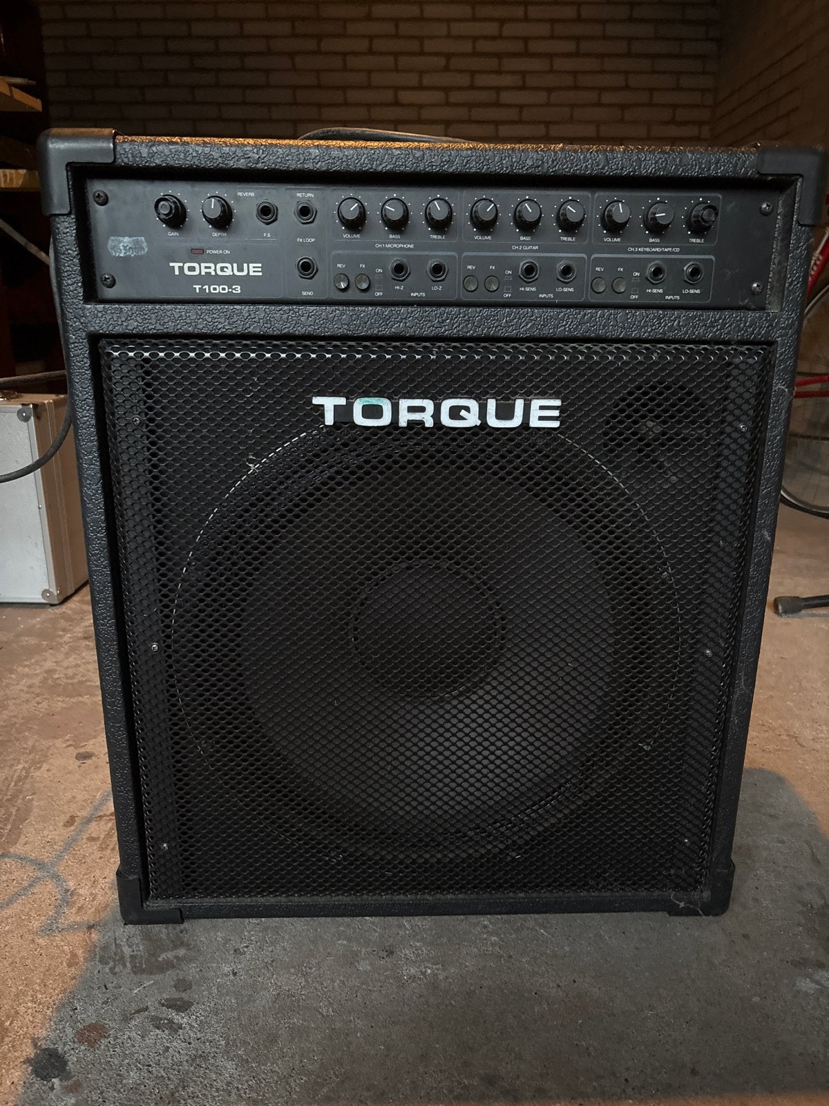 Torque T100-3 Gitaar/Basgitaar Versterker, Ophalen of Verzenden, Gebruikt, Gitaar, 100 watt of meer