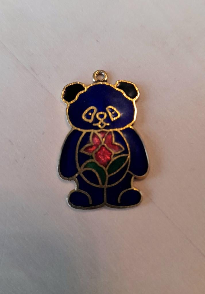 Vintage emaillen cloisonné panda beer hanger, Sieraden, Tassen en Uiterlijk, Overige materialen, Overige kleuren, Ophalen of Verzenden
