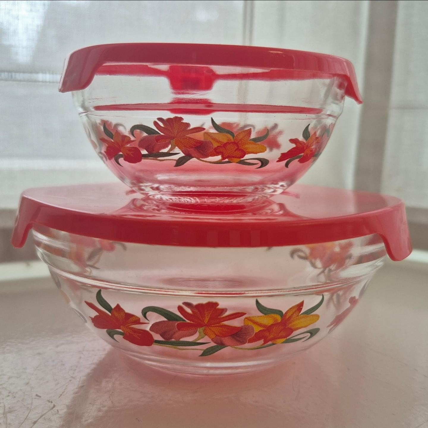 2 vintage glazen schaaltjes, Huis en Inrichting, Overige merken, Vintage, Ophalen of Verzenden, Glas