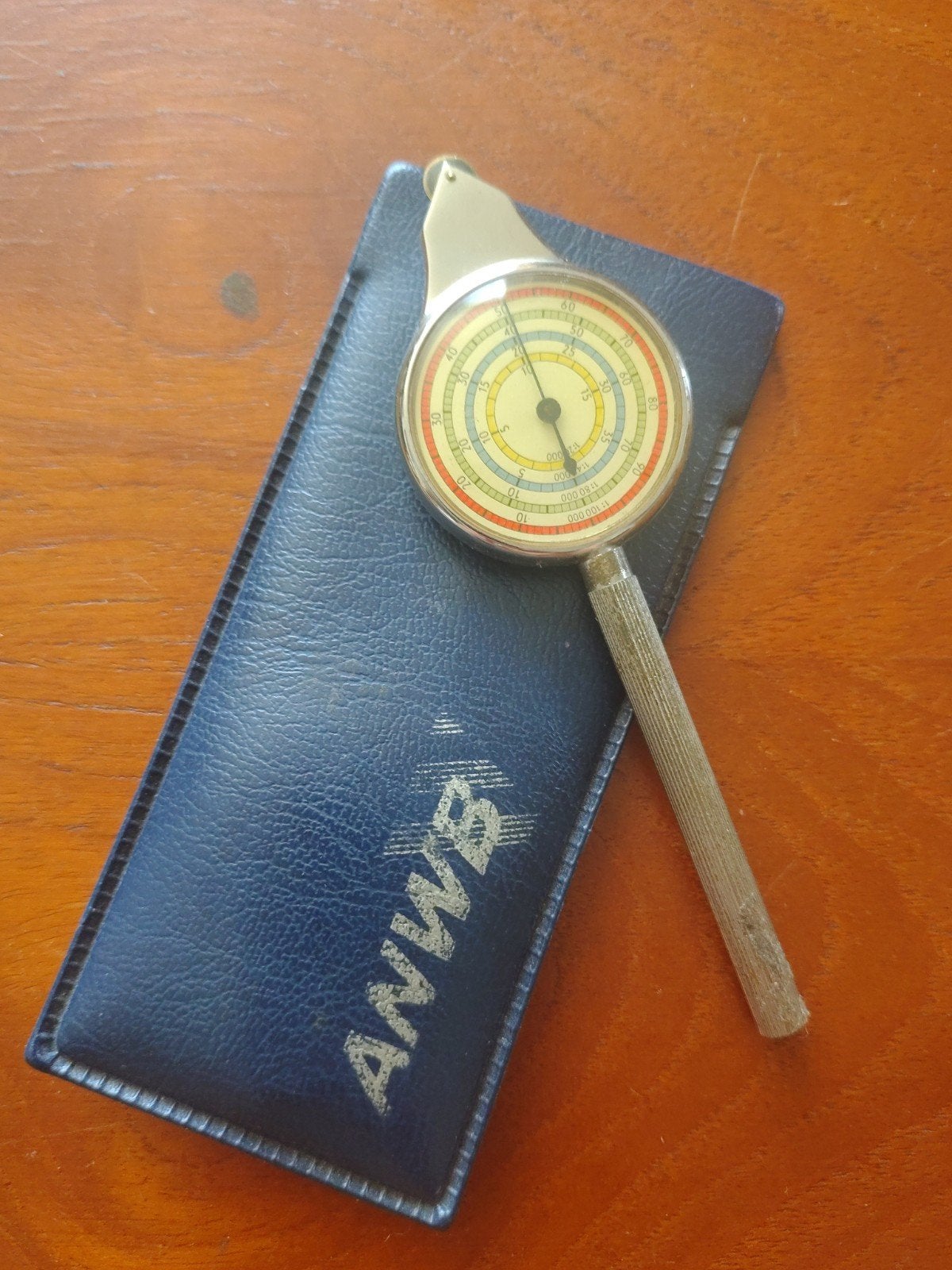 ANWB Curvimeter / Kaartmeter in Origineel Blauw Etui, Verzamelen, Overige Verzamelen, Ophalen of Verzenden, Gebruikt