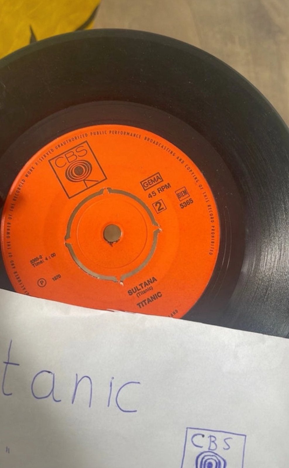 Titanic vinylplaat, Ophalen of Verzenden, Zo goed als nieuw