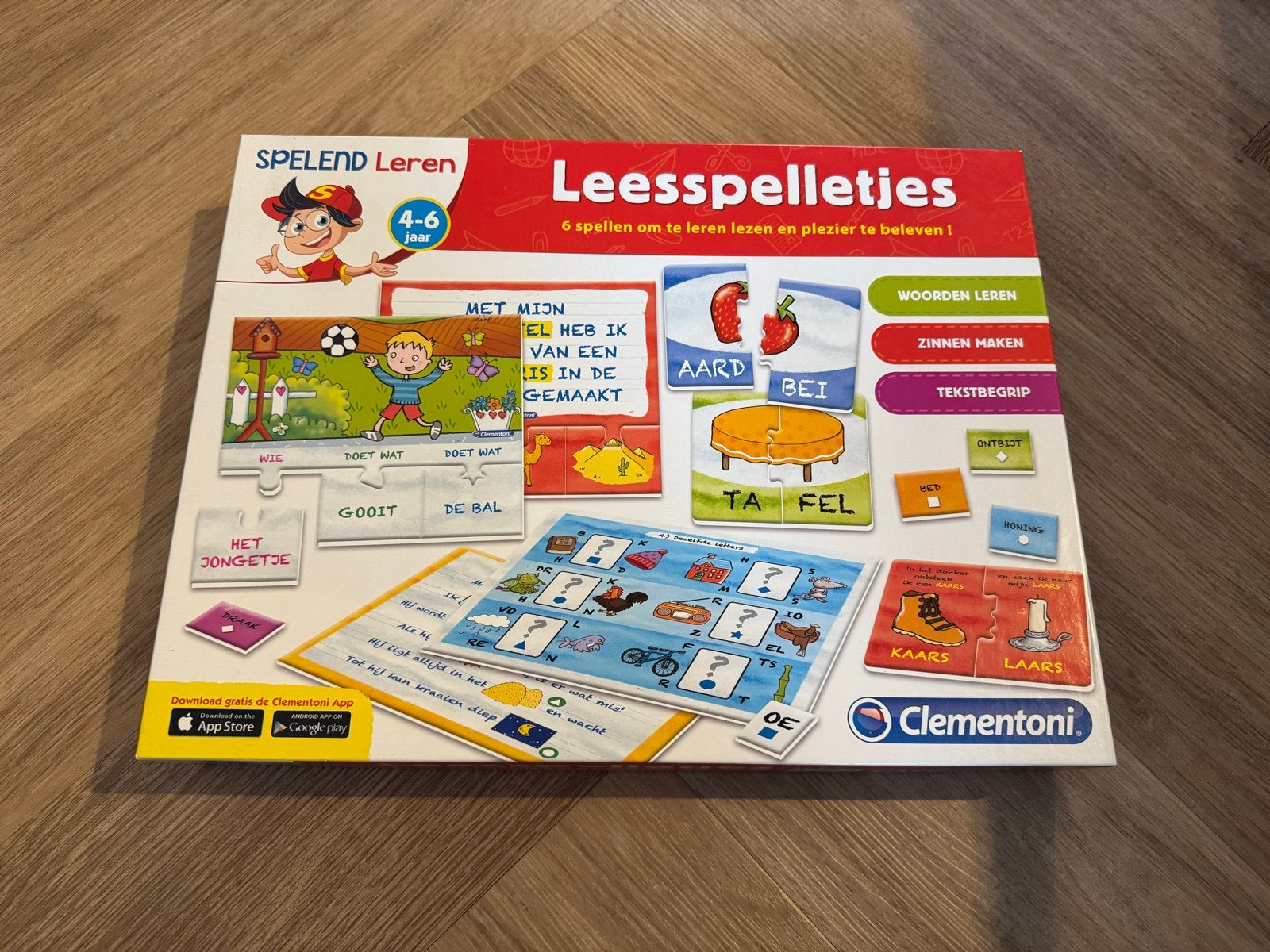 Clementoni Leesspelletjes 4-6 jaar - Leren lezen, Verzenden, Zo goed als nieuw, Taal en Lezen