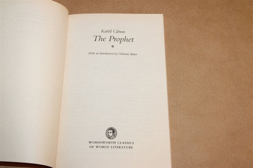 The Prophet — Kahlil Gibran, Spirituele Poëzie 1996, Ophalen of Verzenden, Gelezen