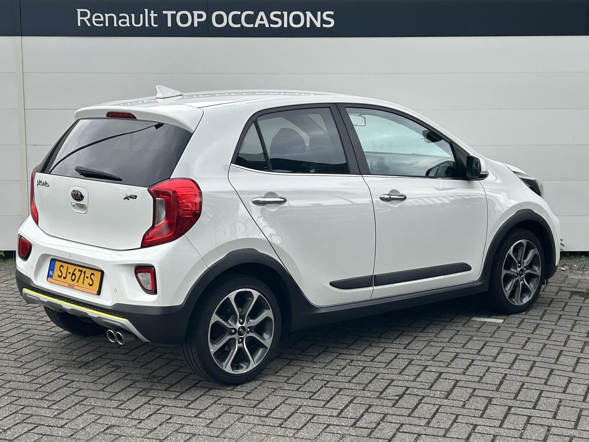 Kia Picanto 1.2 CVVT X-Line (4-Cilinder) | Navigatie | Camer, Auto's, 839 kg, Gebruikt, 4 cilinders, Met garantie (alle)