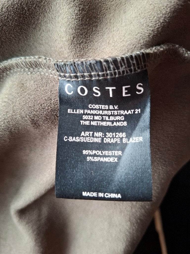 Costes drape blazer - khaki legergroen - maat S, Ophalen of Verzenden, Zo goed als nieuw, Costes, Maat 36 (S)