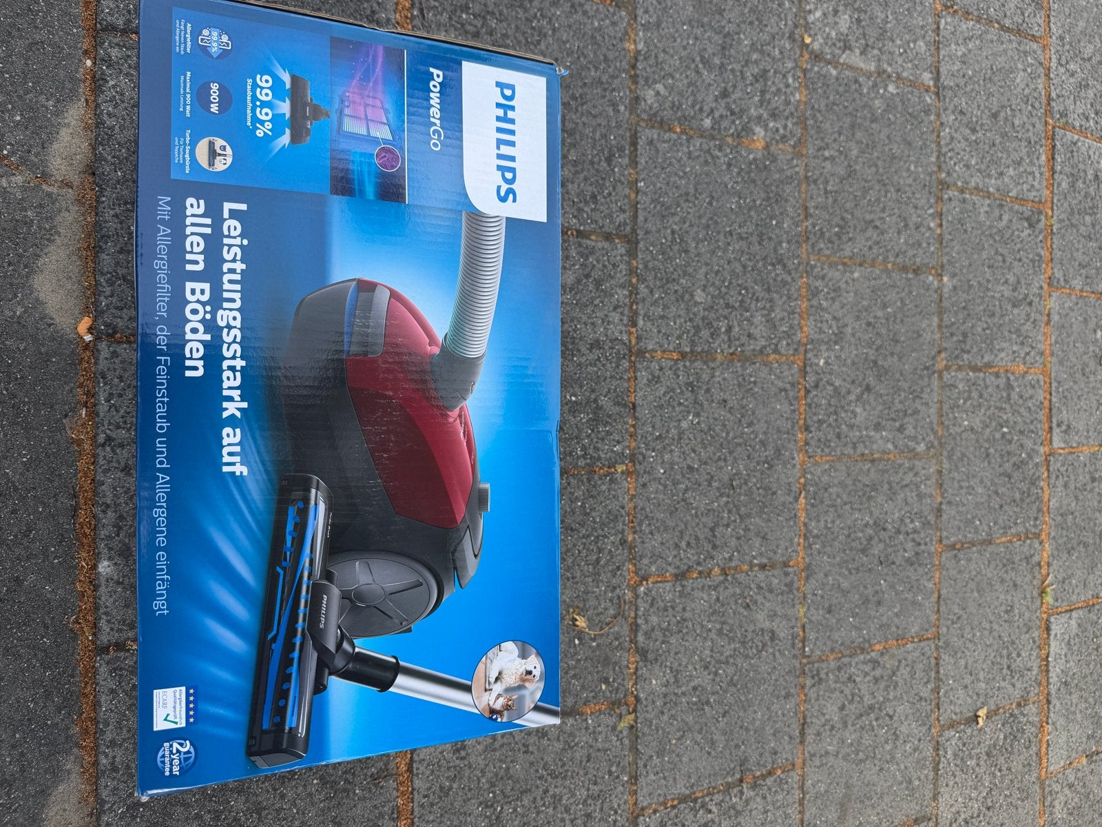 Philips PowerGo Sledestofzuiger - Nieuw in doos, Stofzak, Philips, Nieuw, Ophalen of Verzenden