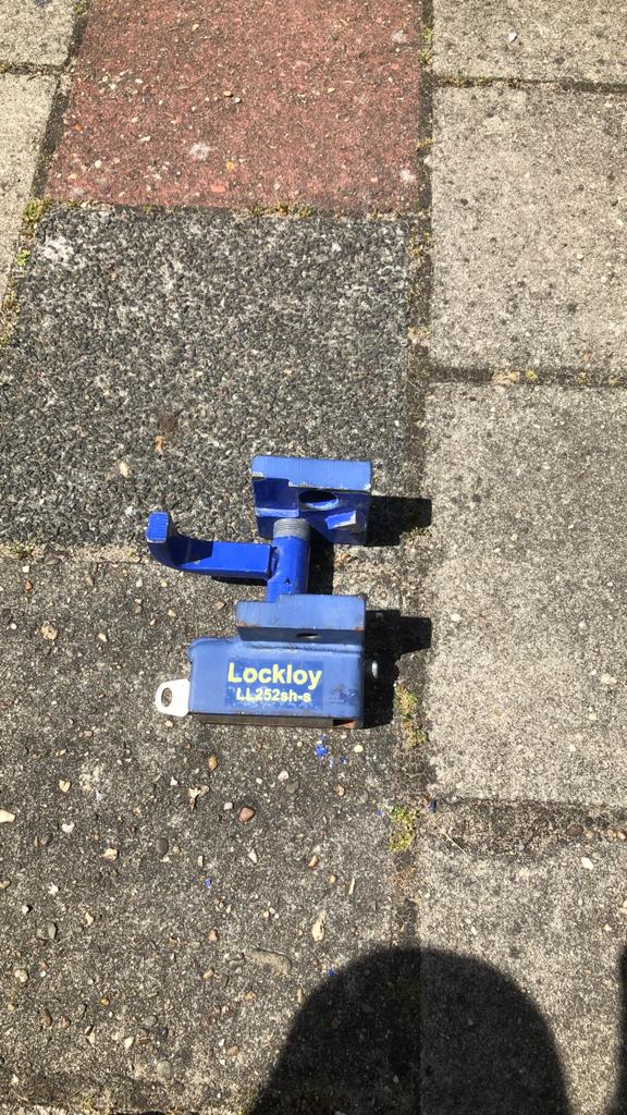 Aangeboden Lockloy LL252sh-s slot, Caravans en Kamperen, Caravan accessoires, Ophalen, Gebruikt