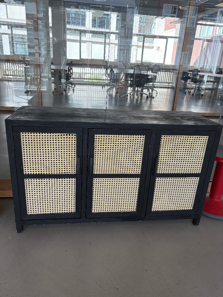 Rotan kastje, Ophalen, Gebruikt, 100 tot 150 cm, Met klep(pen)