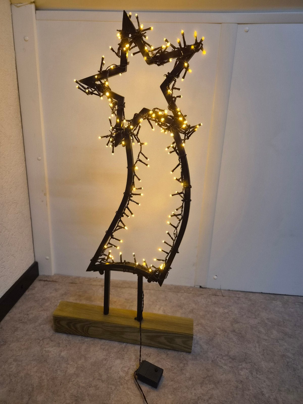 kerst decoratie vallende ster. Voor binnen en buiten., Ophalen, Zo goed als nieuw