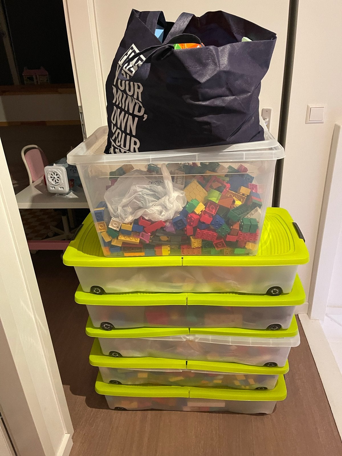 Grote partij Duplo met diverse sets en losse stenen, Ophalen, Gebruikt, Duplo, Meerdere sets
