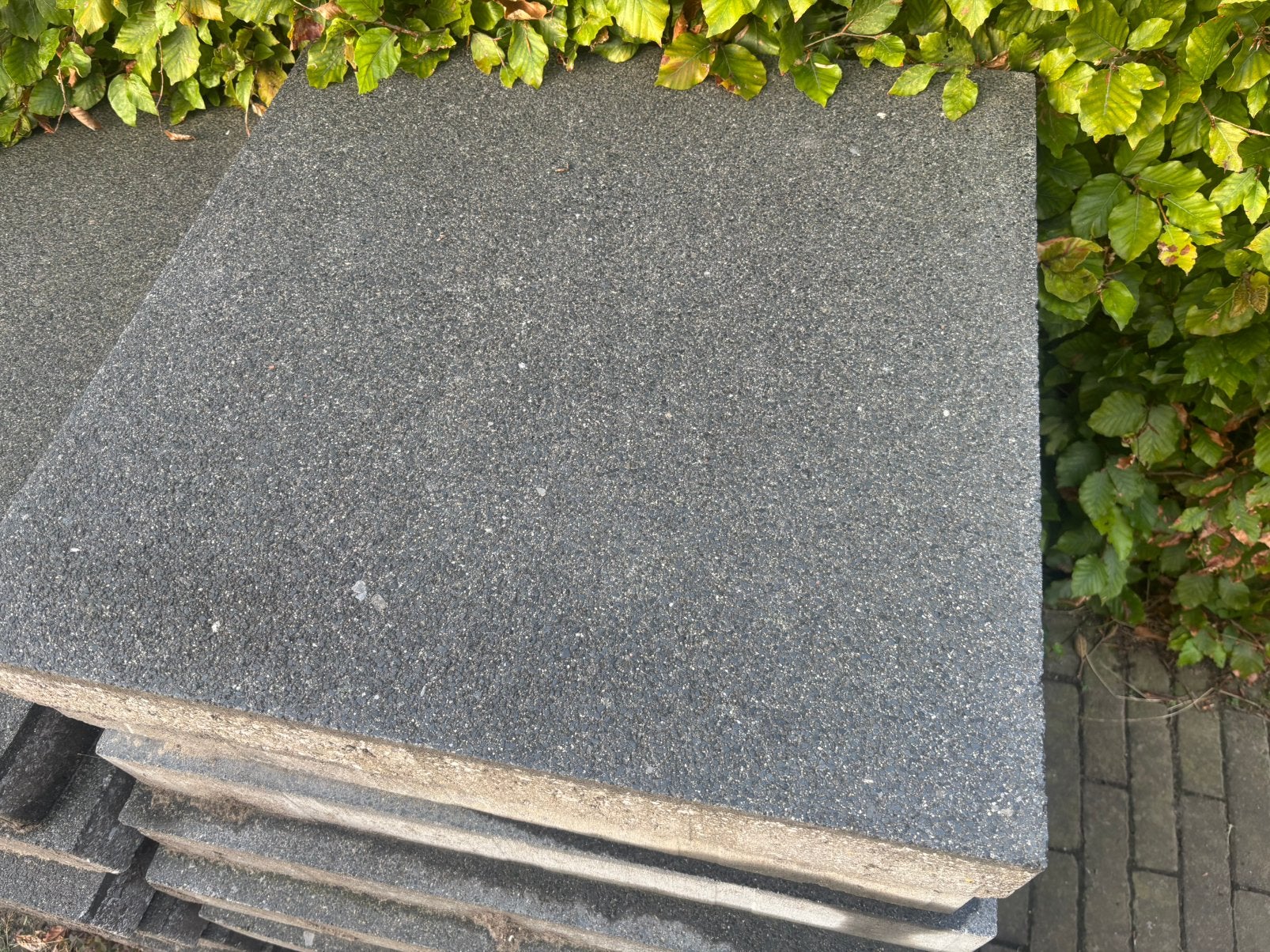 Beton tegels antraciet 60x60x8, Ophalen, Gebruikt, 10 m² of meer, Beton