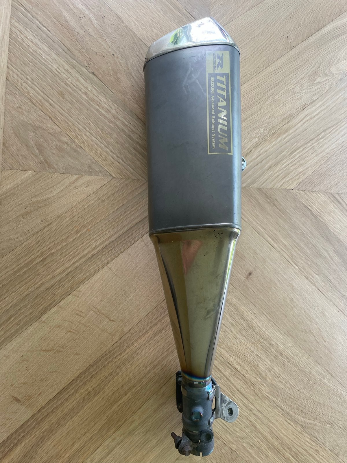 Originele standaard uitlaat Suzuki GSXR 1000 K6 Titanium, Ophalen, Gebruikt