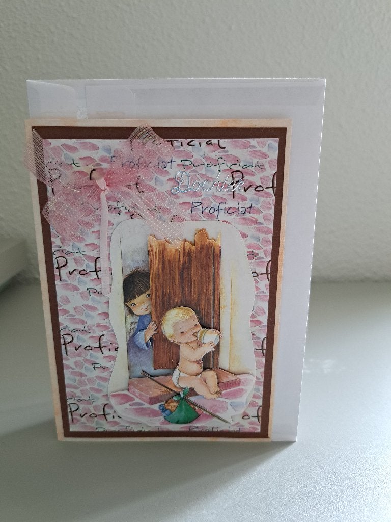 3 d kaarten hoera een dochter, Hobby en Vrije tijd, Kaarten | Zelfgemaakt, Ophalen of Verzenden, Nieuw, Kind