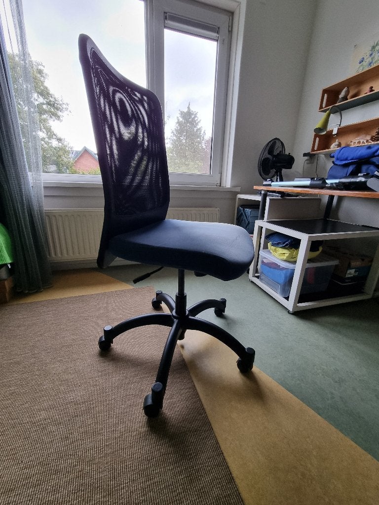 Bureaustoel, Ophalen, Gebruikt, Blauw, Bureaustoel