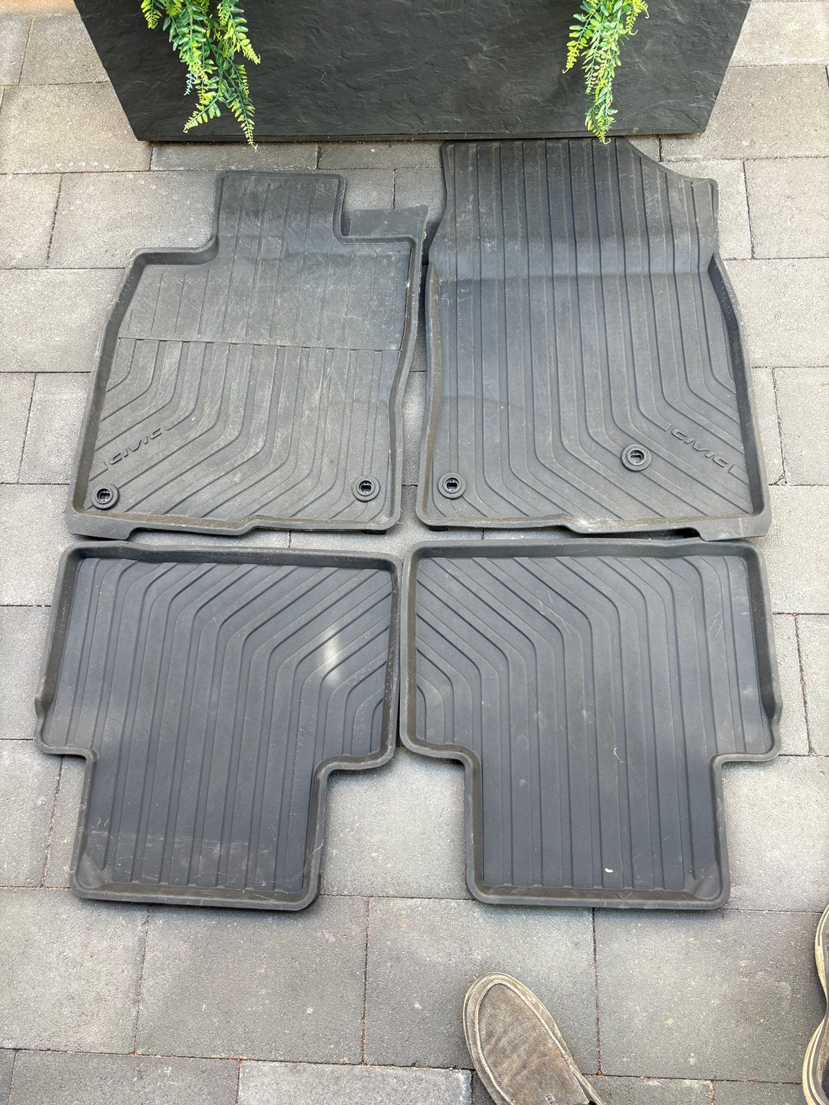 Rubber mattenset Honda civic 2017-2021 5deurs, Ophalen of Verzenden, Zo goed als nieuw