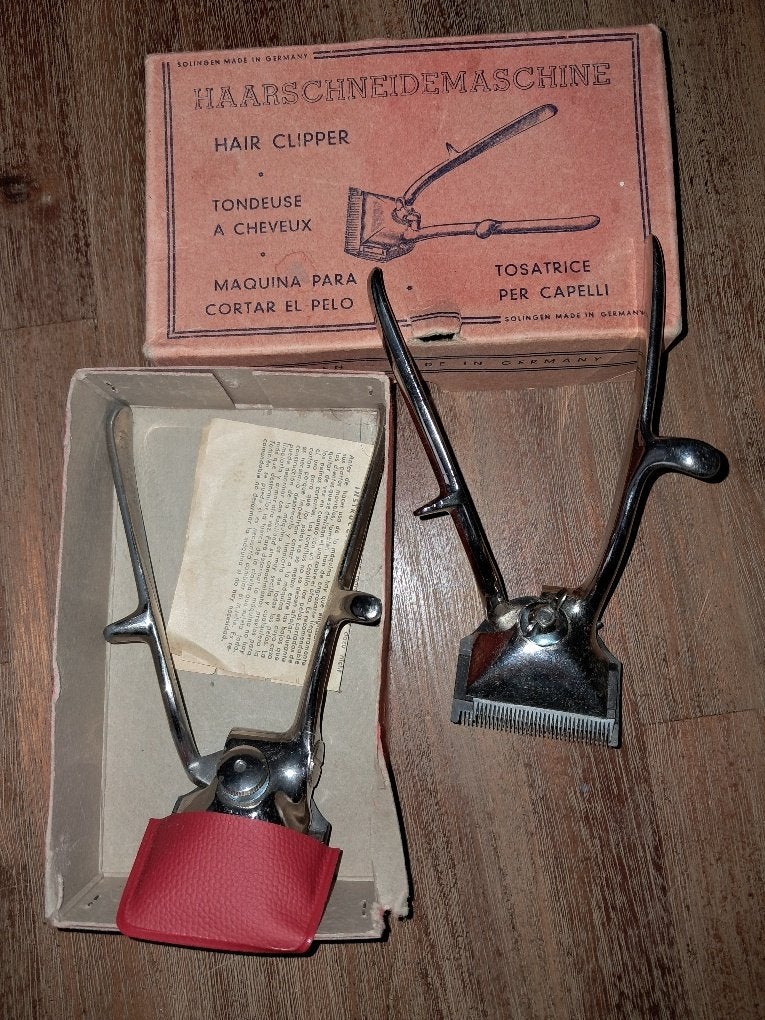 Antieke tondeuzes, Ophalen of Verzenden, Gebruikt, Tondeuse