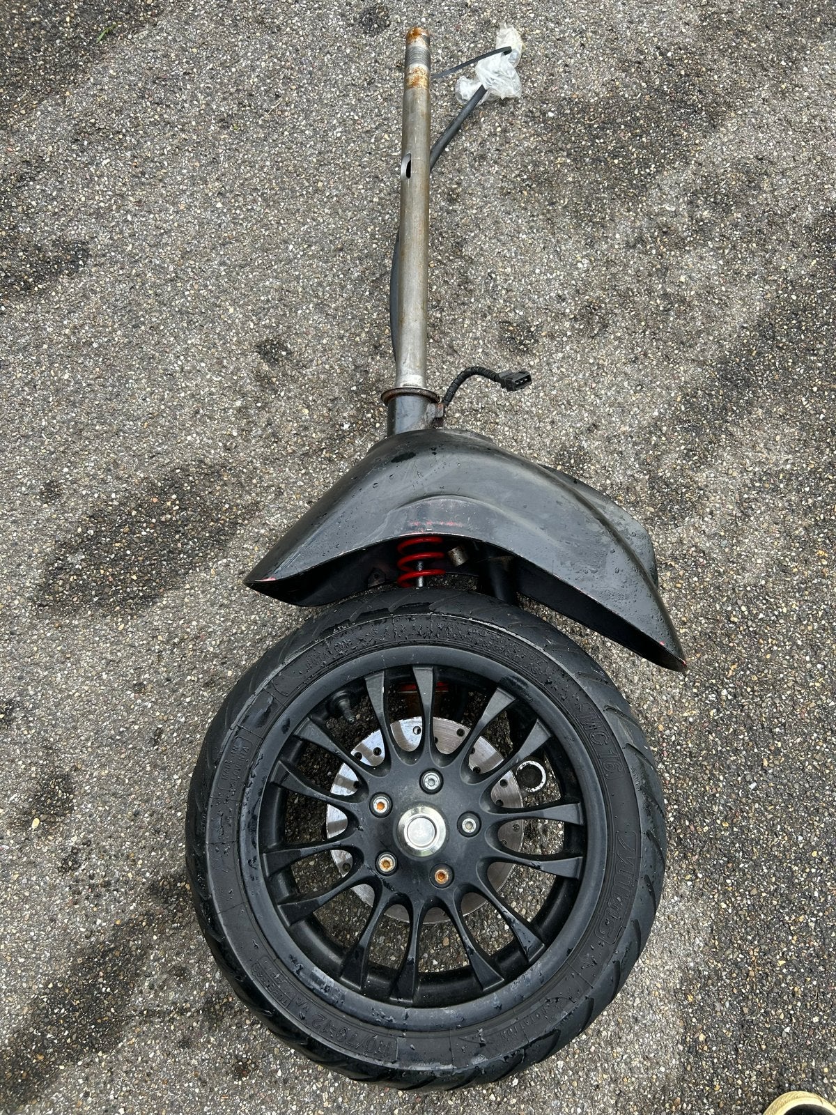 Vespa Sprint voorvork met wiel en spatbord, Ophalen, Gebruikt, Overige typen, Vespa