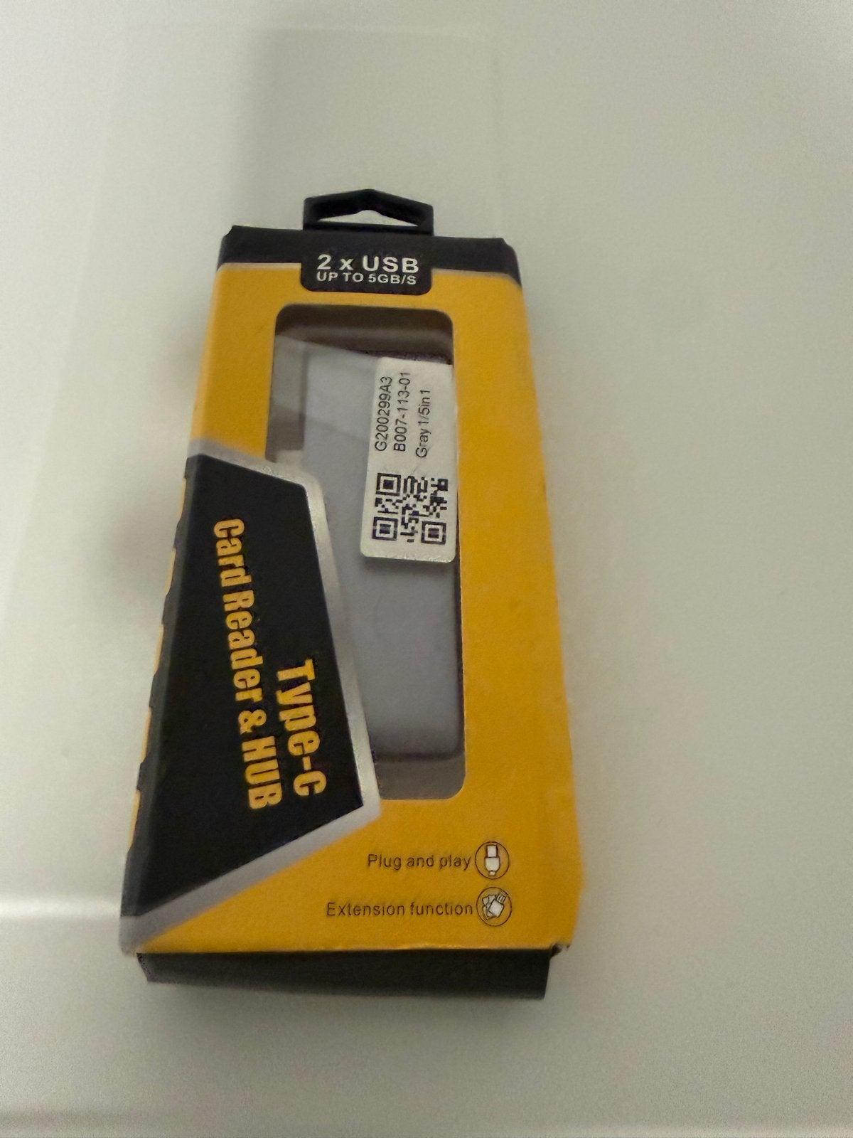 Type-C Card Reader & HUB met 2x USB (tot 5GB/s), Computers en Software, USB Sticks, Ophalen of Verzenden, Nieuw, 2 TB of meer