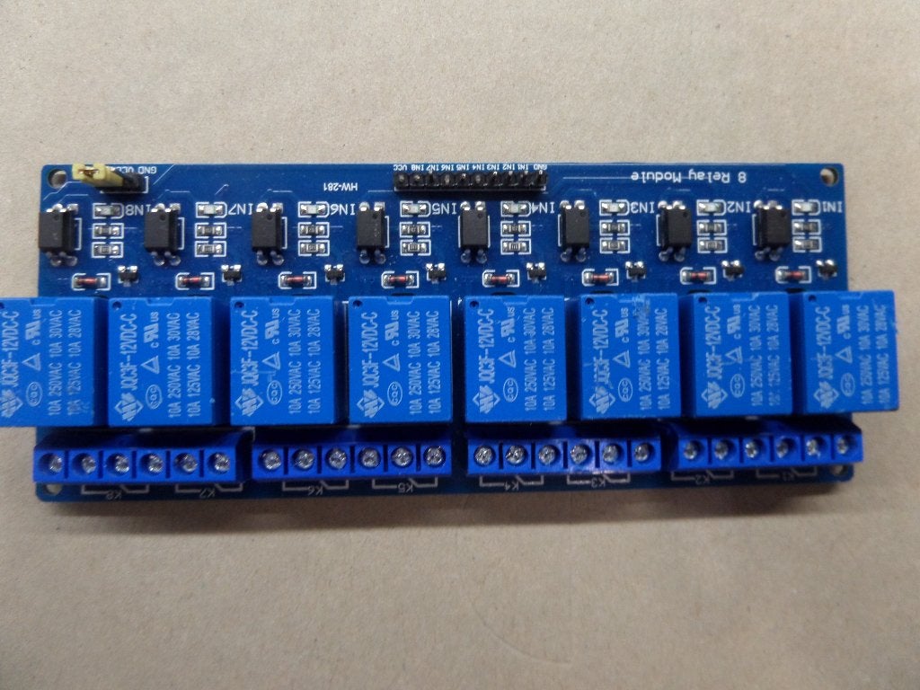 Relais bord 8 kanaals 12V, Hobby en Vrije tijd, Elektronica-componenten, Ophalen, Nieuw