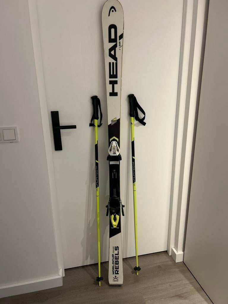 Head Worldcup Rebels i.GSR Ski's met Fischer Unlimited 1.0 s, Sport en Fitness, Skiën en Langlaufen, 160 tot 180 cm, Gebruikt