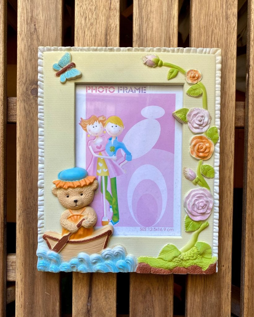3D Fotolijst met Teddybeer, Audio, Tv en Foto, Ophalen of Verzenden, Nieuw, Standaard fotolijst, Kunststof