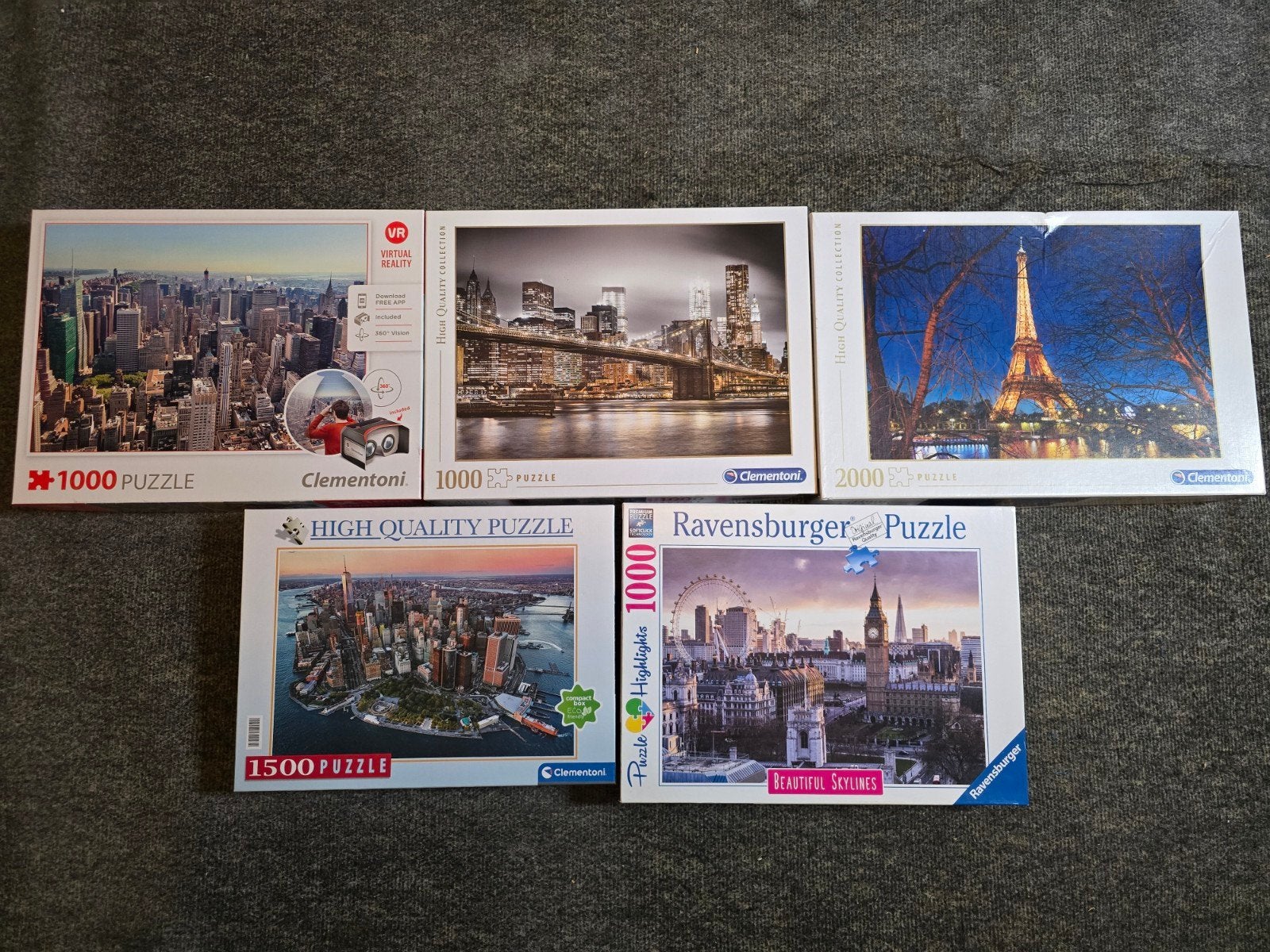 Diverse legpuzzels, Ophalen of Verzenden, Meer dan 1500 stukjes, Gebruikt, Legpuzzel