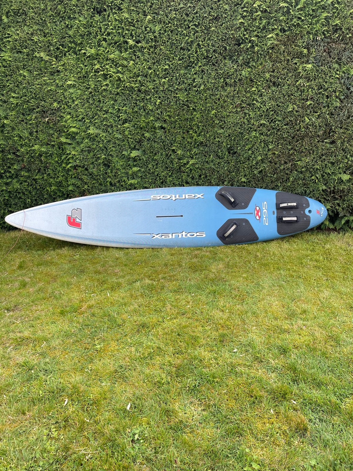 Windsurfplank F2 Xantos 295, Met voetbanden, 250 tot 300 cm, Gebruikt, Plank