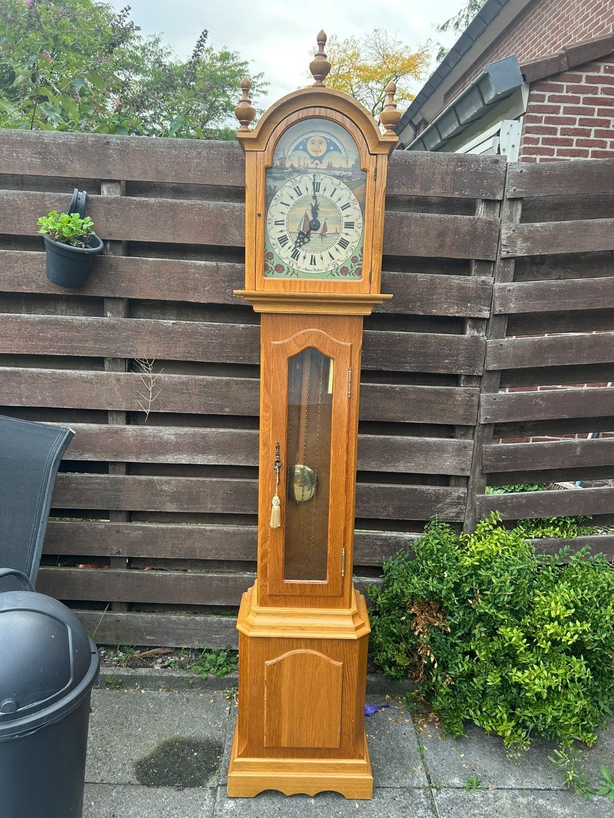 Antieke Staande Klok - Made in Holland, Antiek en Kunst, Ophalen