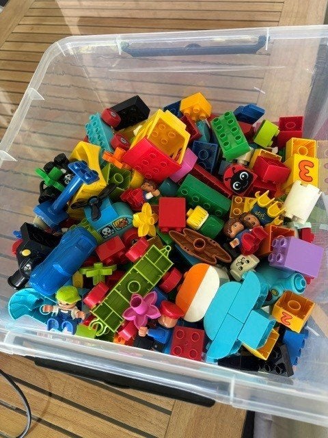 Duplo speelgoed Ca 300 stuks blokken en figuurtjes, Kinderen en Baby's, Speelgoed | Duplo en Lego, Ophalen, Zo goed als nieuw