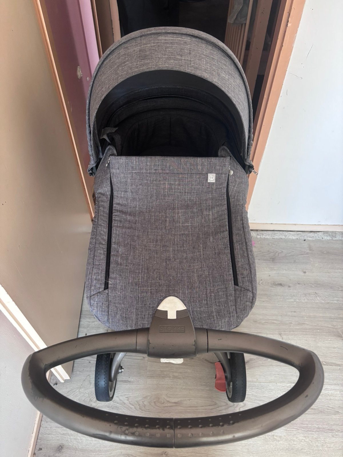 Stokke Xplory kinderwagen, Gebruikt, Met reiswieg, Ophalen, Kinderwagen