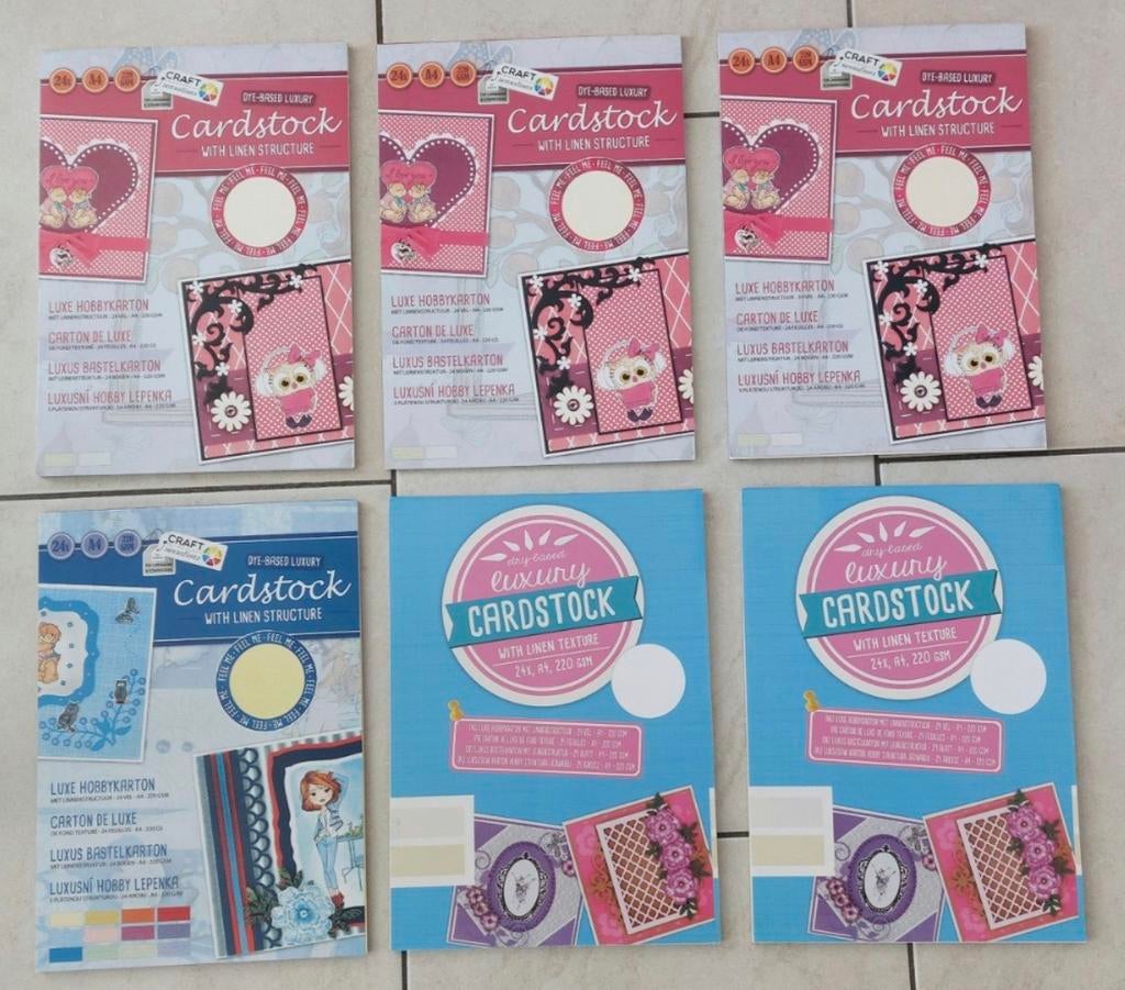 LUXE HOBBYKARTON 6 voor €10, Ophalen of Verzenden, Nieuw, Papier of Karton, Overige merken