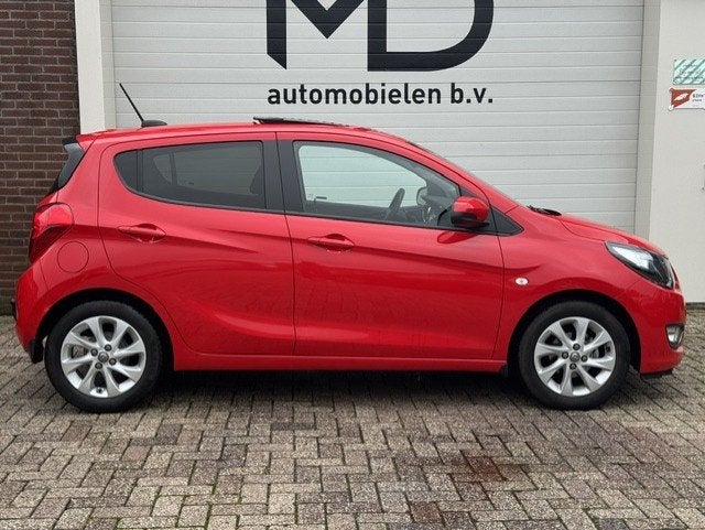 Opel KARL 1.0 Innovation+ -1e eig.-Schuifdak-Trekhaak-Cruise, Voorwielaandrijving, Gebruikt, Leder en Stof, Origineel Nederlands