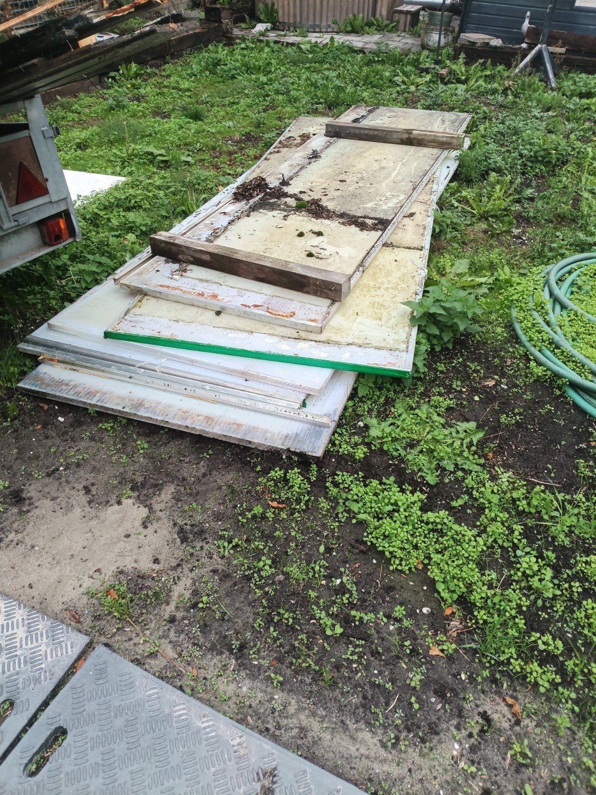 5 Luxan Polycarbonaat Platen - 32mm Dik, Doe-het-zelf en Verbouw, Ophalen, Gebruikt, Overige materialen, 20 tot 50 mm