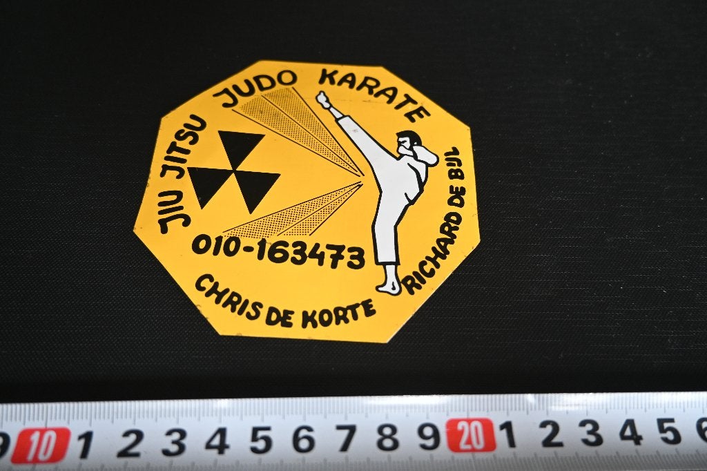 sticker Rotterdam Chris de Korte Richard de Bijl  karate Jud, Ophalen, Zo goed als nieuw