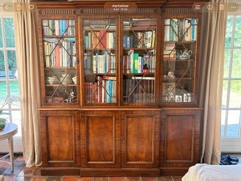 Boekenkast/Vitrinekast, Ophalen, 50 tot 100 cm, Zo goed als nieuw, 150 tot 200 cm