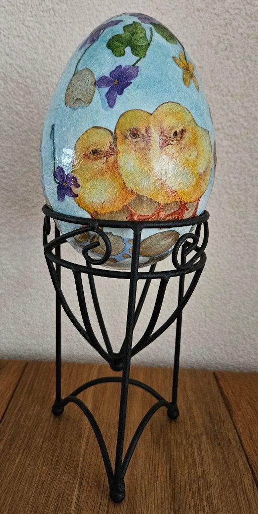 Standaard voor groot ei of plant, decoratie, vintage retro!, Ophalen of Verzenden, Overige soorten, Volle zon, Minder dan 100 cm