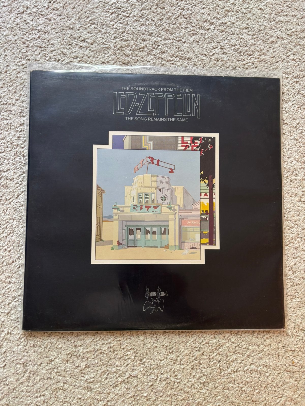 Lp led zeppelin - the song remains the same vinyl near mint, Ophalen of Verzenden, Zo goed als nieuw, 12 inch, Poprock