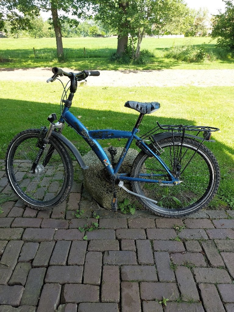 24 inch kinderfiets, Fietsen en Brommers, Ophalen, Gebruikt, Batavus, Terugtraprem