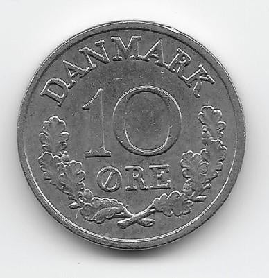 Denemarken 10 øre 1969 KM# 849.1, Verzenden, Overige landen, Losse munt