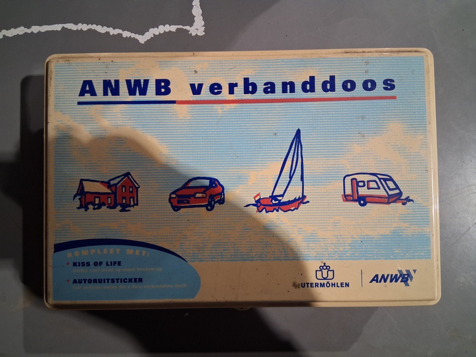 Vintage ANWB Verbanddoos voor in je klassiekeauto, Ophalen of Verzenden, Nieuw