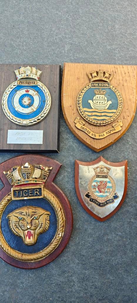 Schildjes Britse Marine, Verzamelen, Militaria | Algemeen, Ophalen of Verzenden