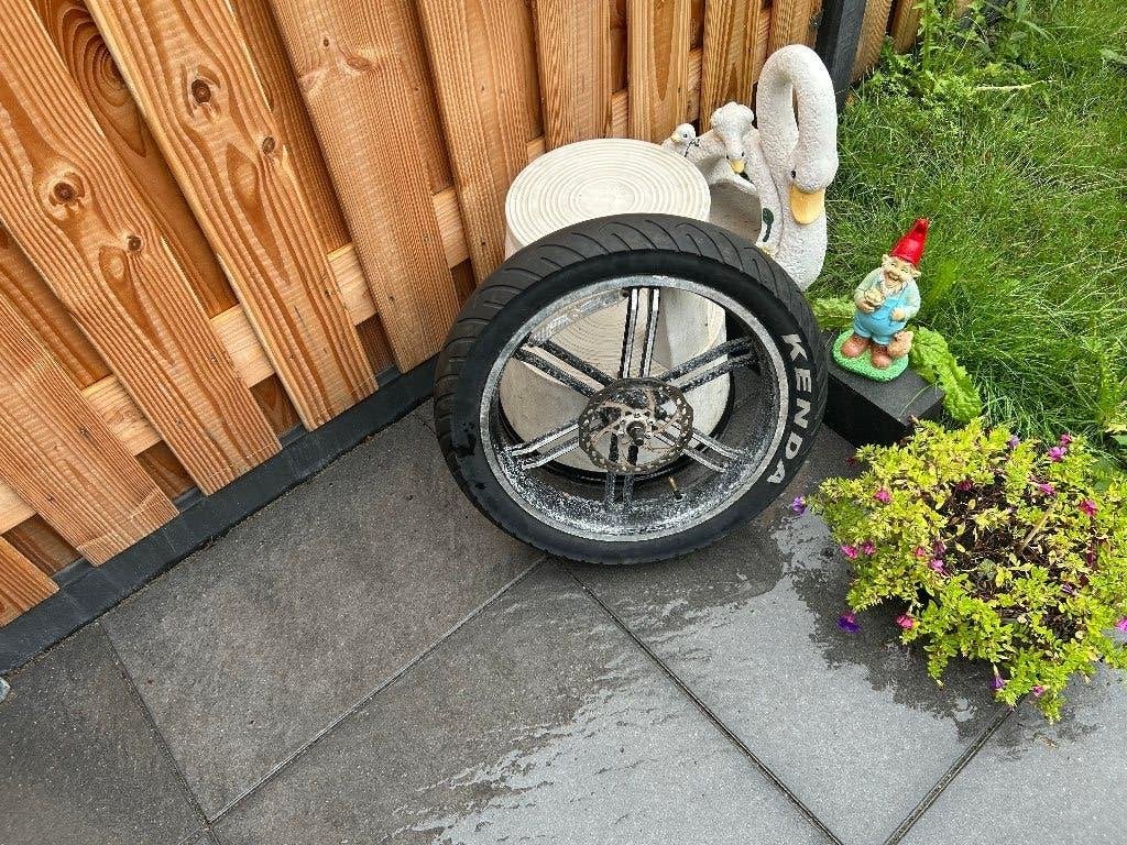 Origineel OUXI Fatbike Voorwiel 20 inch – incl. remschijf, Fietsen en Brommers, Fietsonderdelen, Wiel, Gebruikt, Ophalen of Verzenden