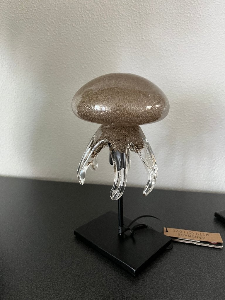 J-Line Glazen Ornament Kwal op voet Bruin S Nieuw!, Nieuw, Ophalen of Verzenden, Modern, Glas