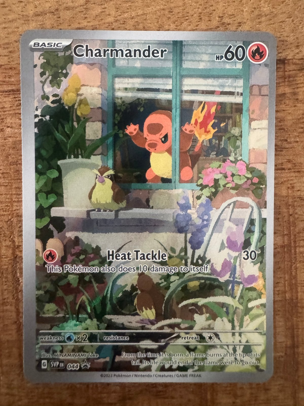 Charmander Pokémon Kaart SV P 044 Illustratie Rare, Ophalen of Verzenden, Zo goed als nieuw, Losse kaart