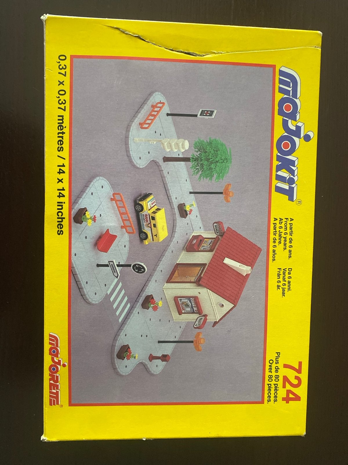 Majokit Majorette 724 speelset met huis en auto, Ophalen of Verzenden, Gebruikt, Overige merken