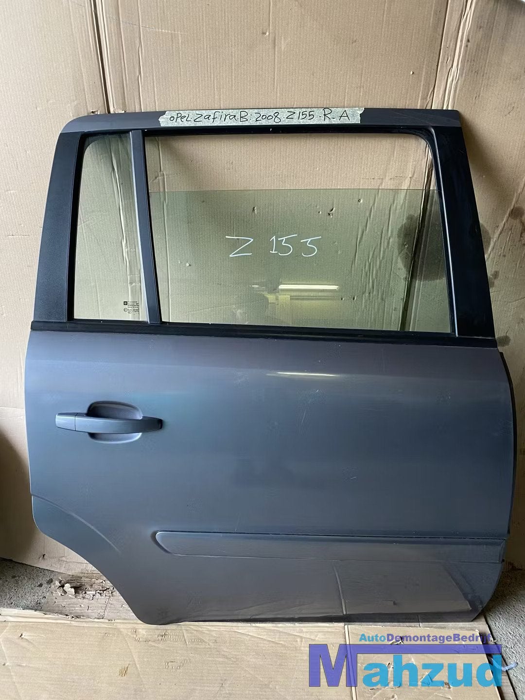 OPEL ZAFIRA B GRIJS Z155 Rechts rechter achter deur portier, Gebruikt, Deur, Ophalen of Verzenden, Kontakt@opel-infoservice.de